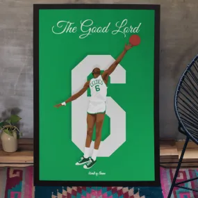 Affiche Bill Russel N°6 - Wall of Fame