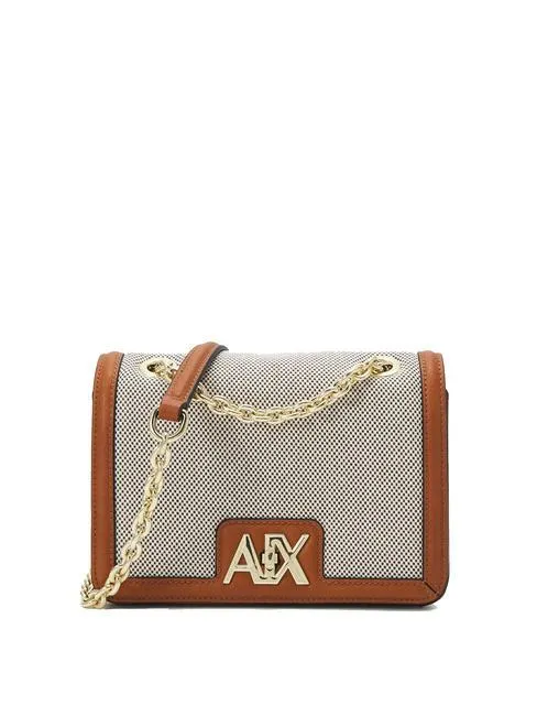 Armani Exchange A|X Canvas Sac Porté Épaule Convertible En Chaîne Cuir/Toile Spb - Achetez À Prix Out