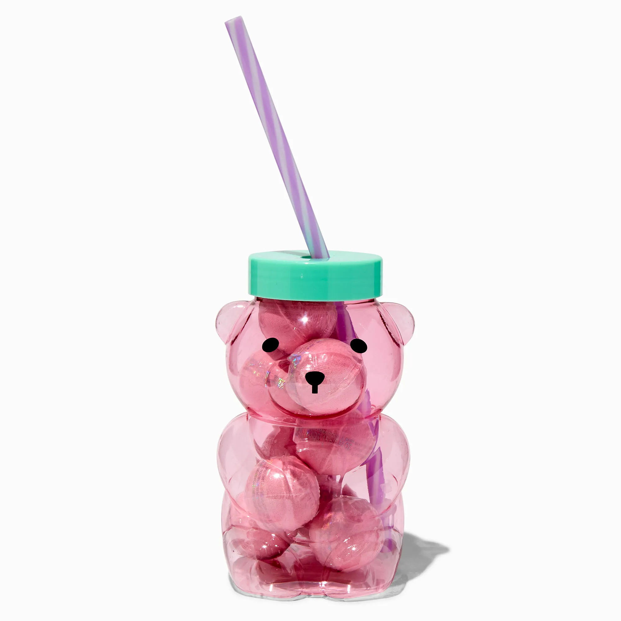 Bombes de bain gobelet ours rose - Lot de 10