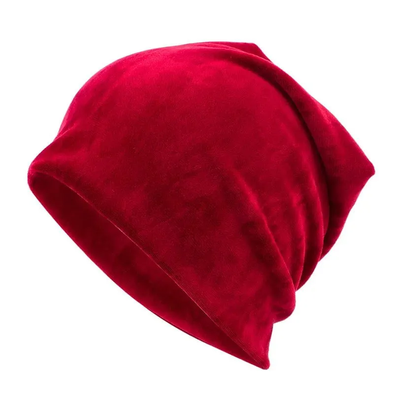 Bonnet femme en velours