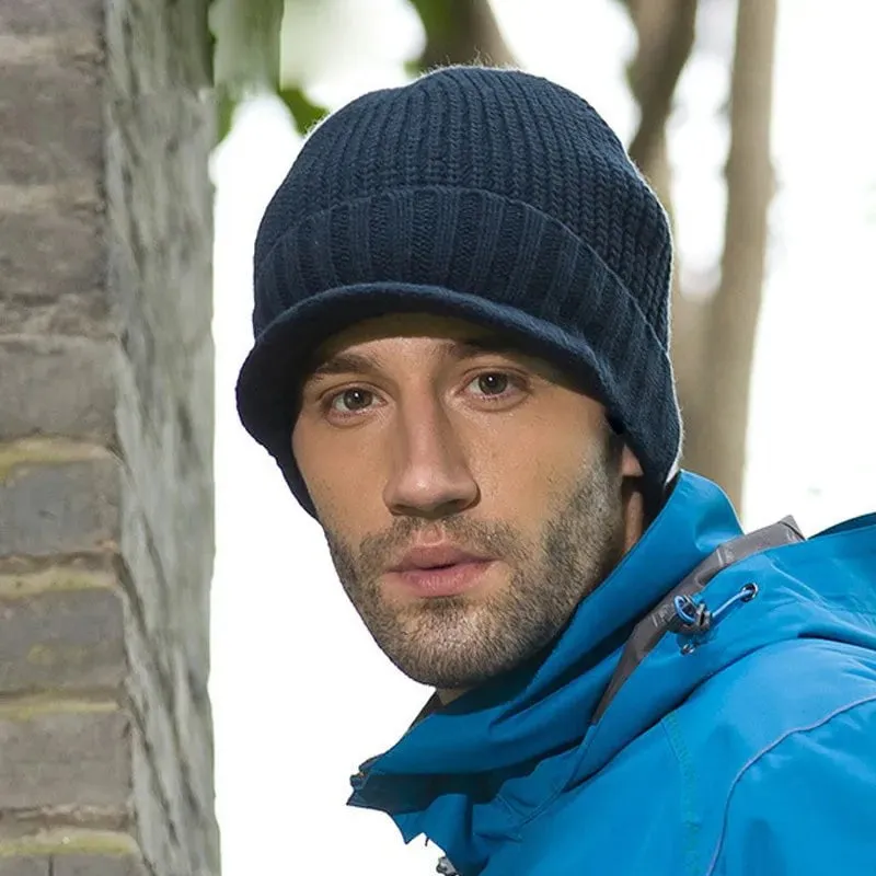 Bonnet homme en laine et acrylique