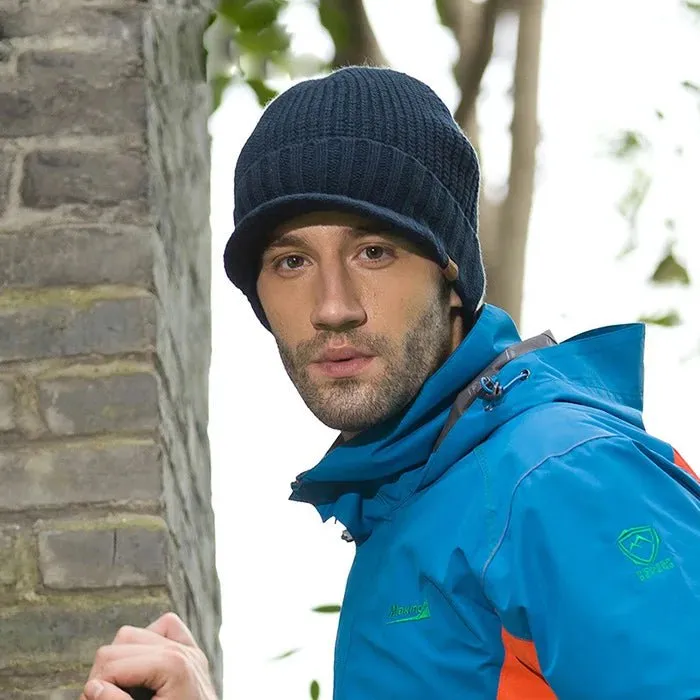 Bonnet homme en laine et acrylique