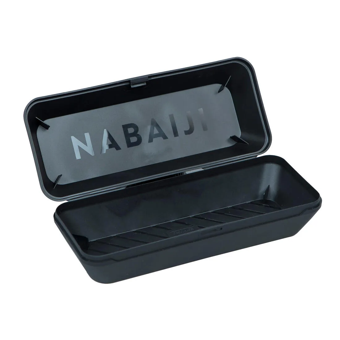 Bote pour lunettes de natation rainurée - Noir