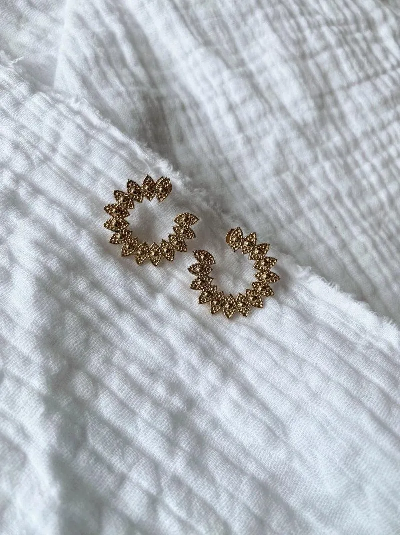 Boucles d’oreilles dorées - Maya