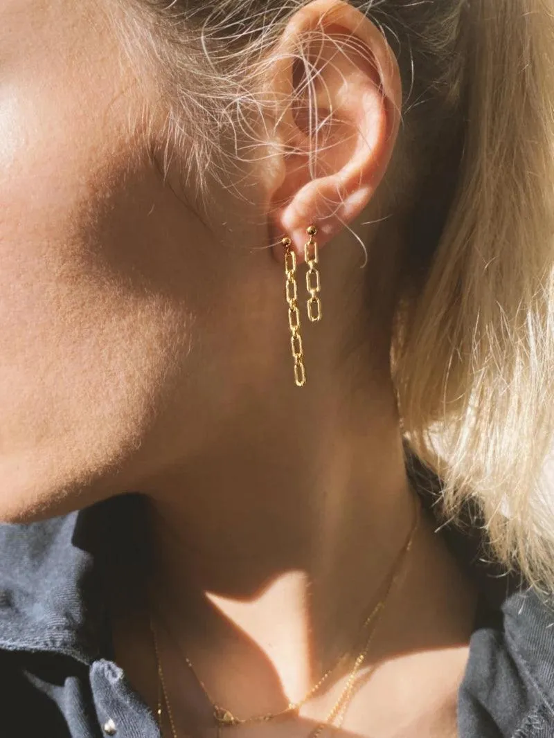 Boucles d’oreilles dorées ou argentées - La chane