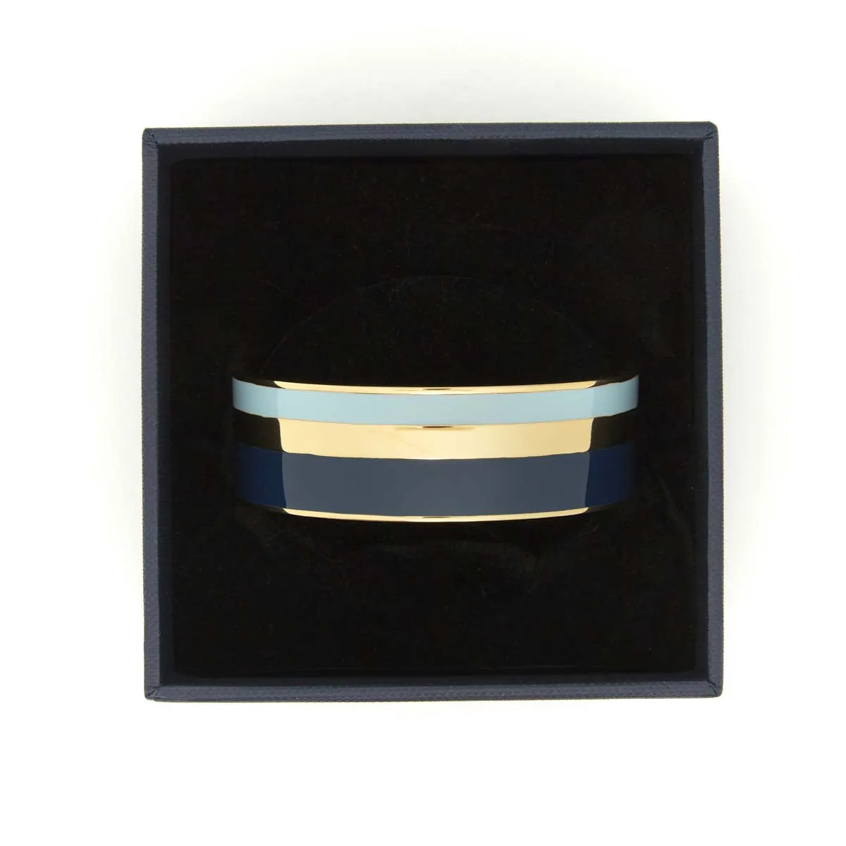 Bracelet Jonc Email Tokyo Bleu et Lavande