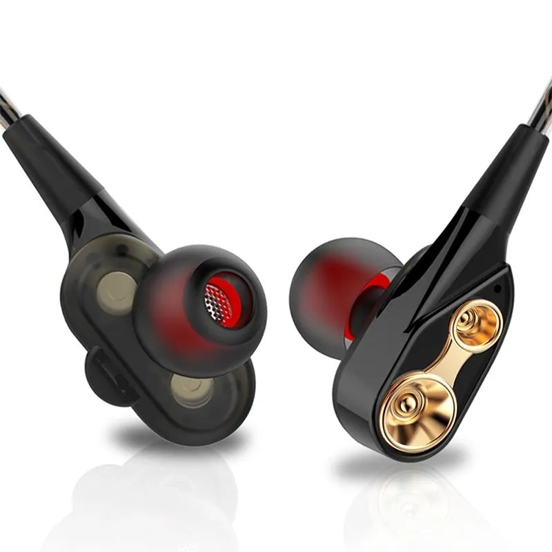 Casque Sport HiFi In-Ear Quad-Core Ergonomique HD