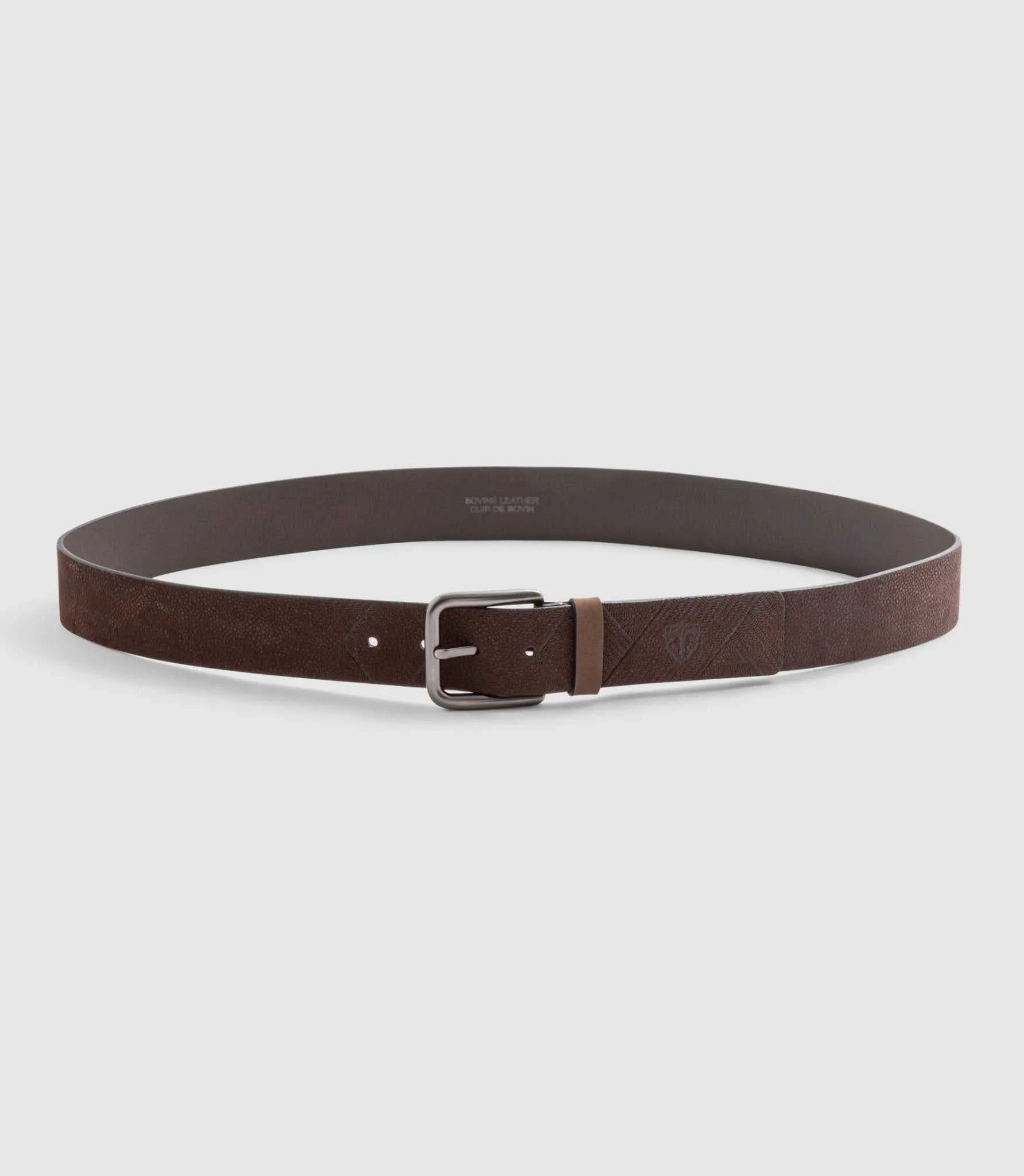 Ceinture ajustable en cuir marron Xora