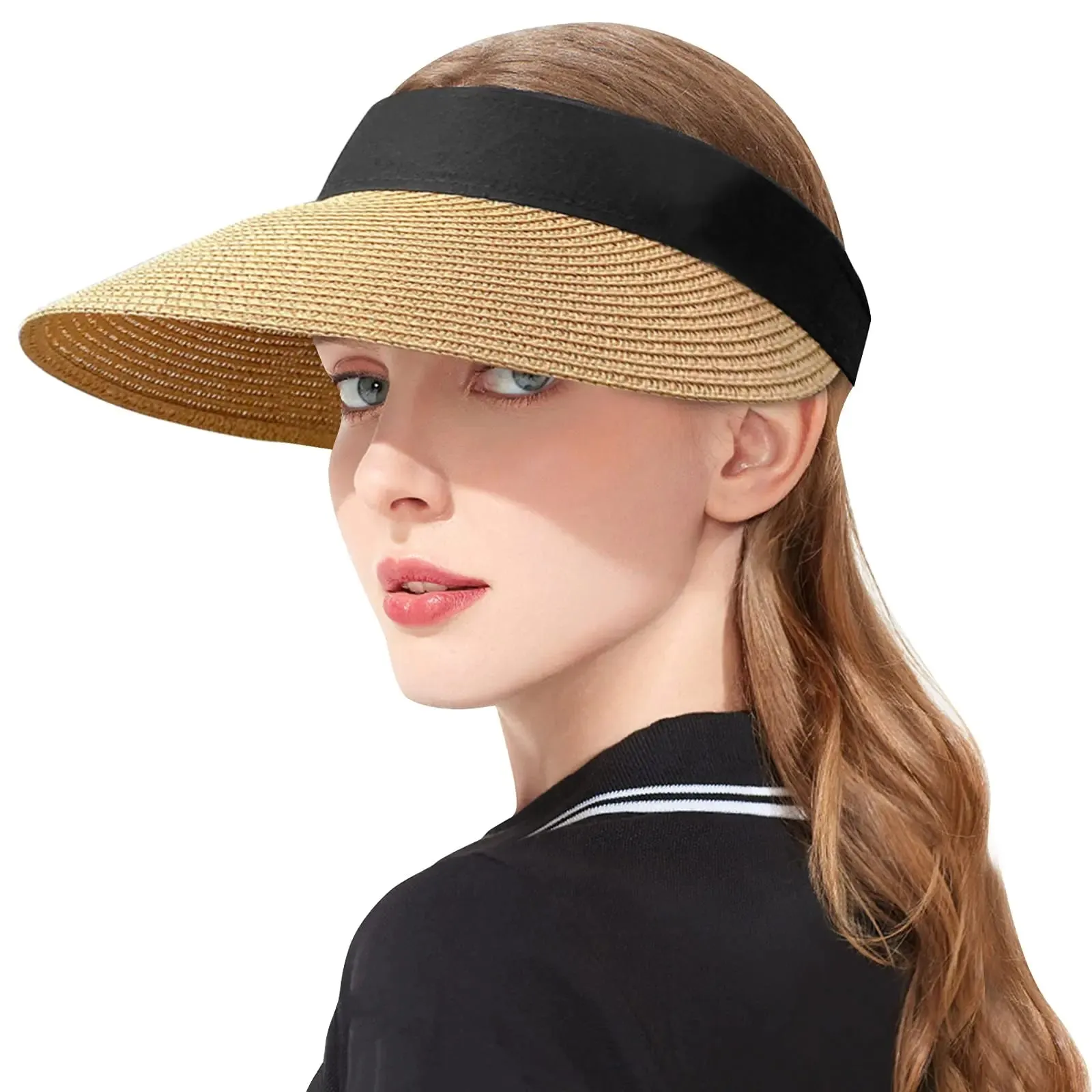 Chapeau pare-soleil en paille