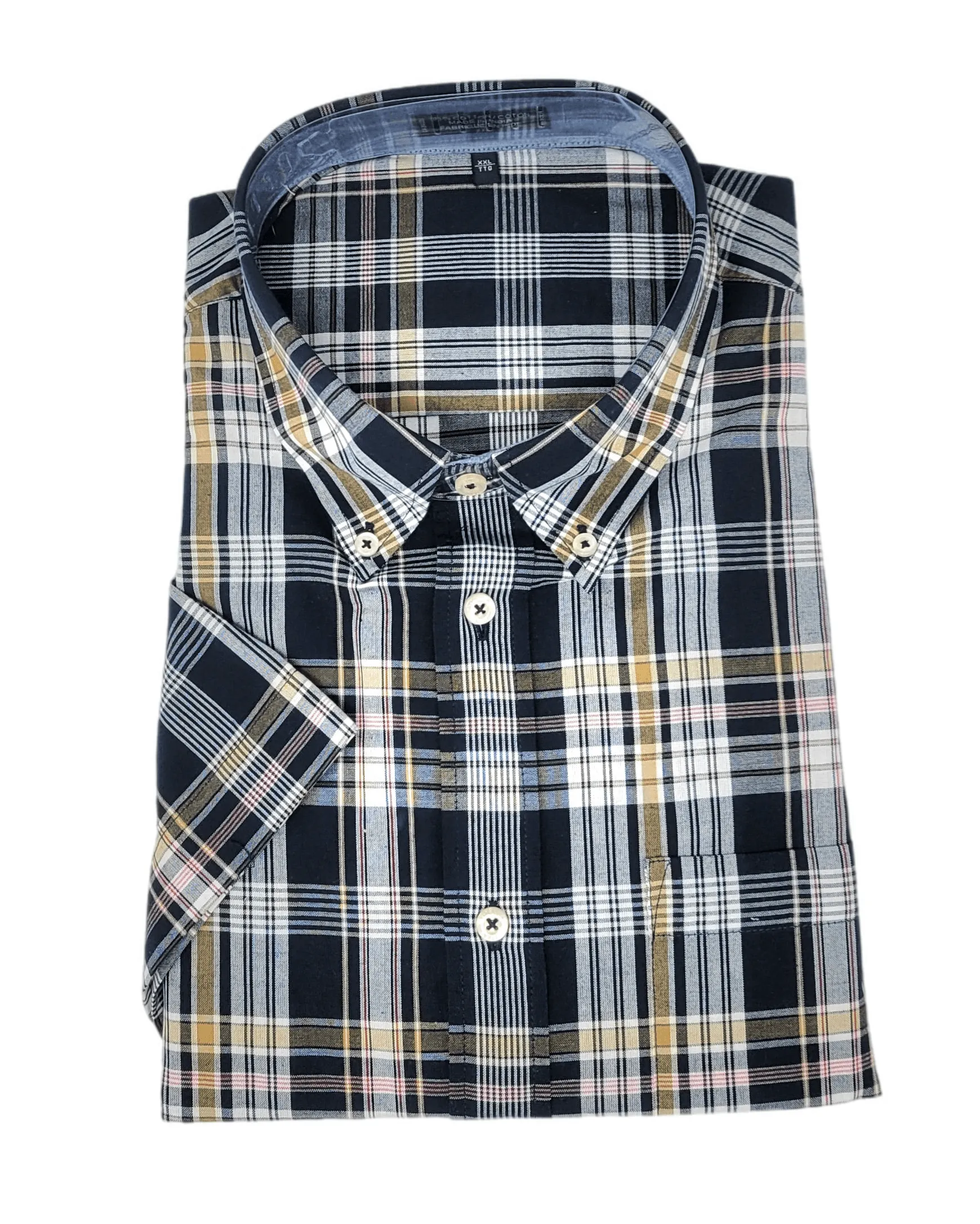 Chemise de madras à manches courtes