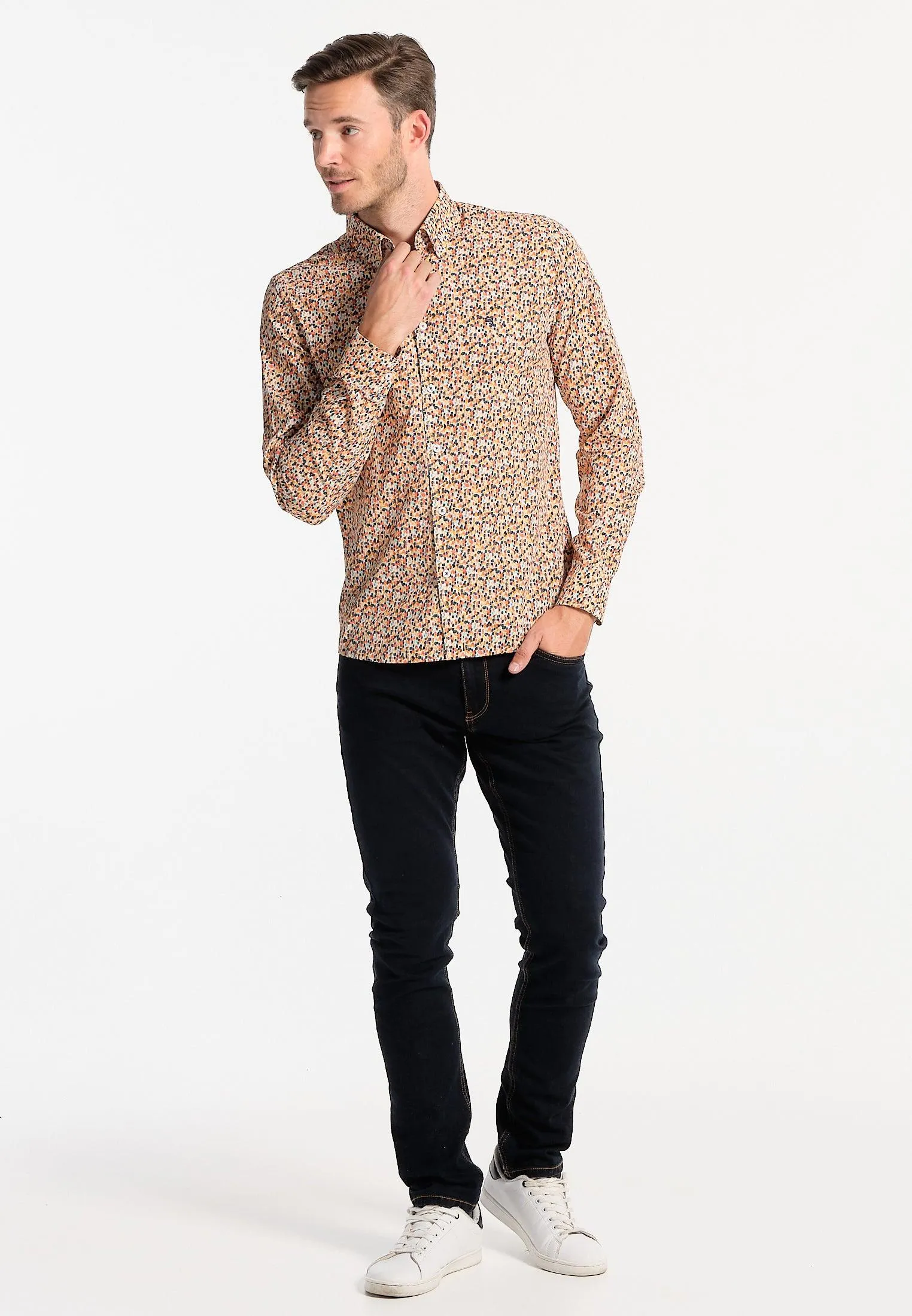 Chemise homme collector points colorés