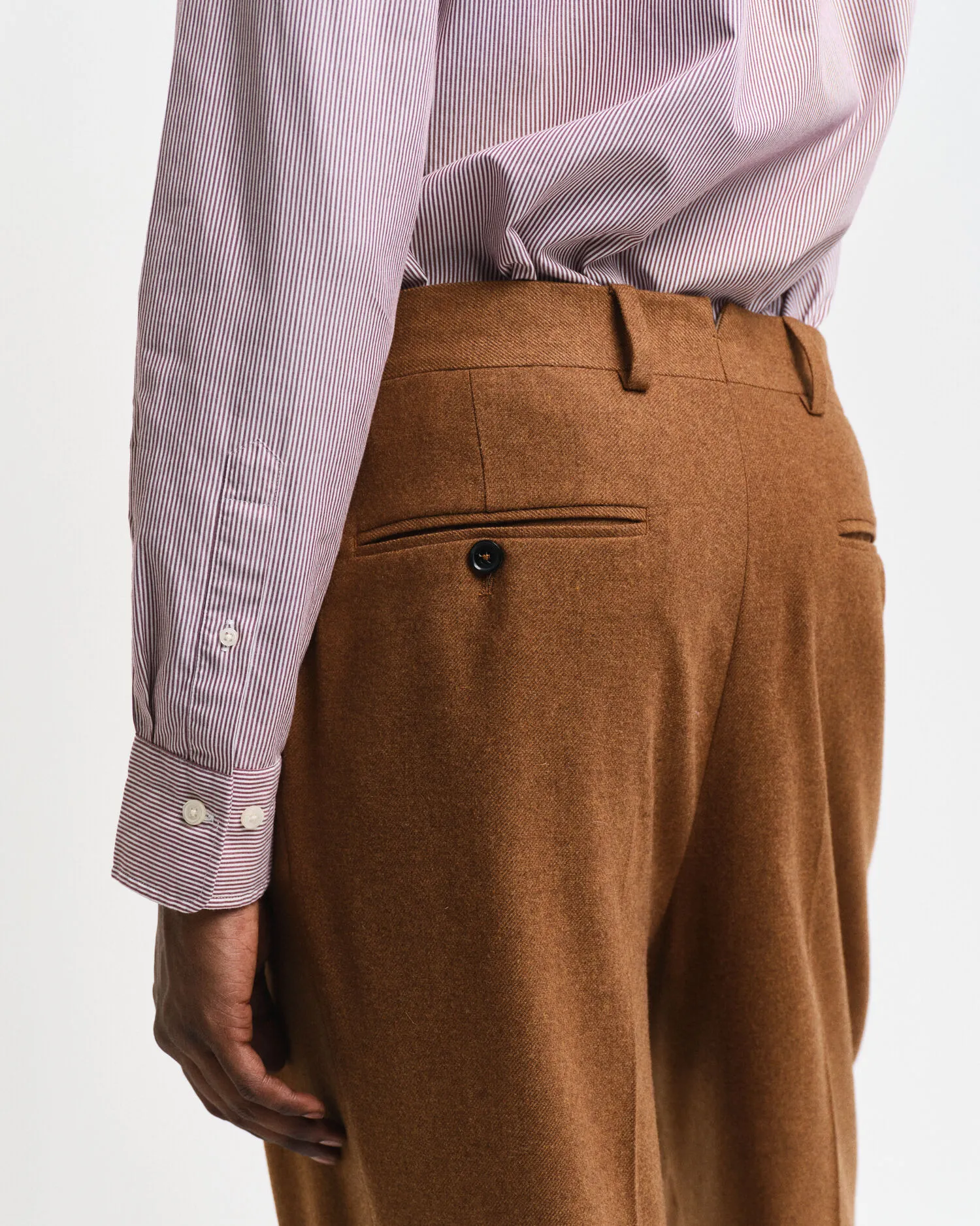 Chemise regular fit en popeline à rayures Banker classique