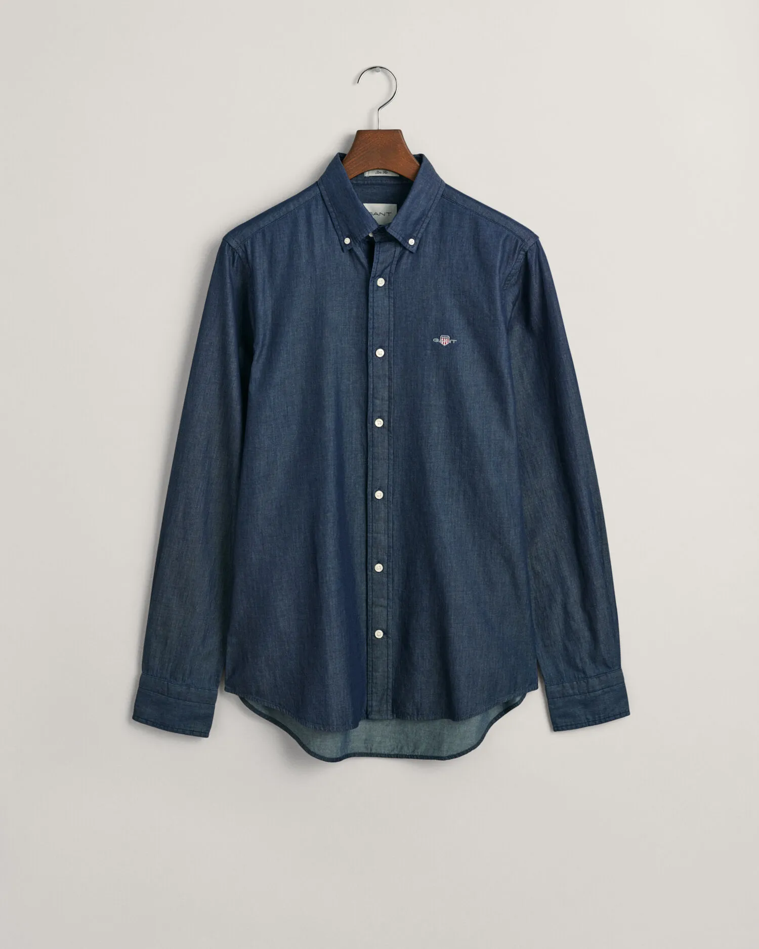 Chemise slim fit indigo