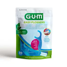 EASY-FLOSSERS 890 - Porte-Fils Cirés, 30 Unités | Gum  - Parapharmacie Boticinal