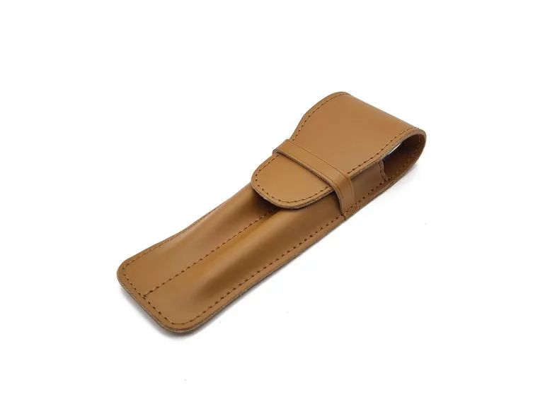 Etui 2 stylos en cuir gold - ET502