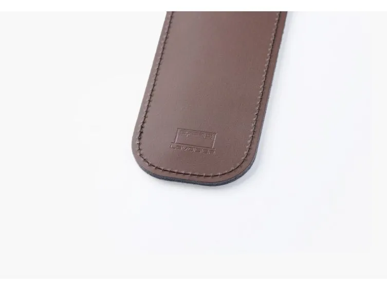 Etui 2 stylos en cuir marron - ET504