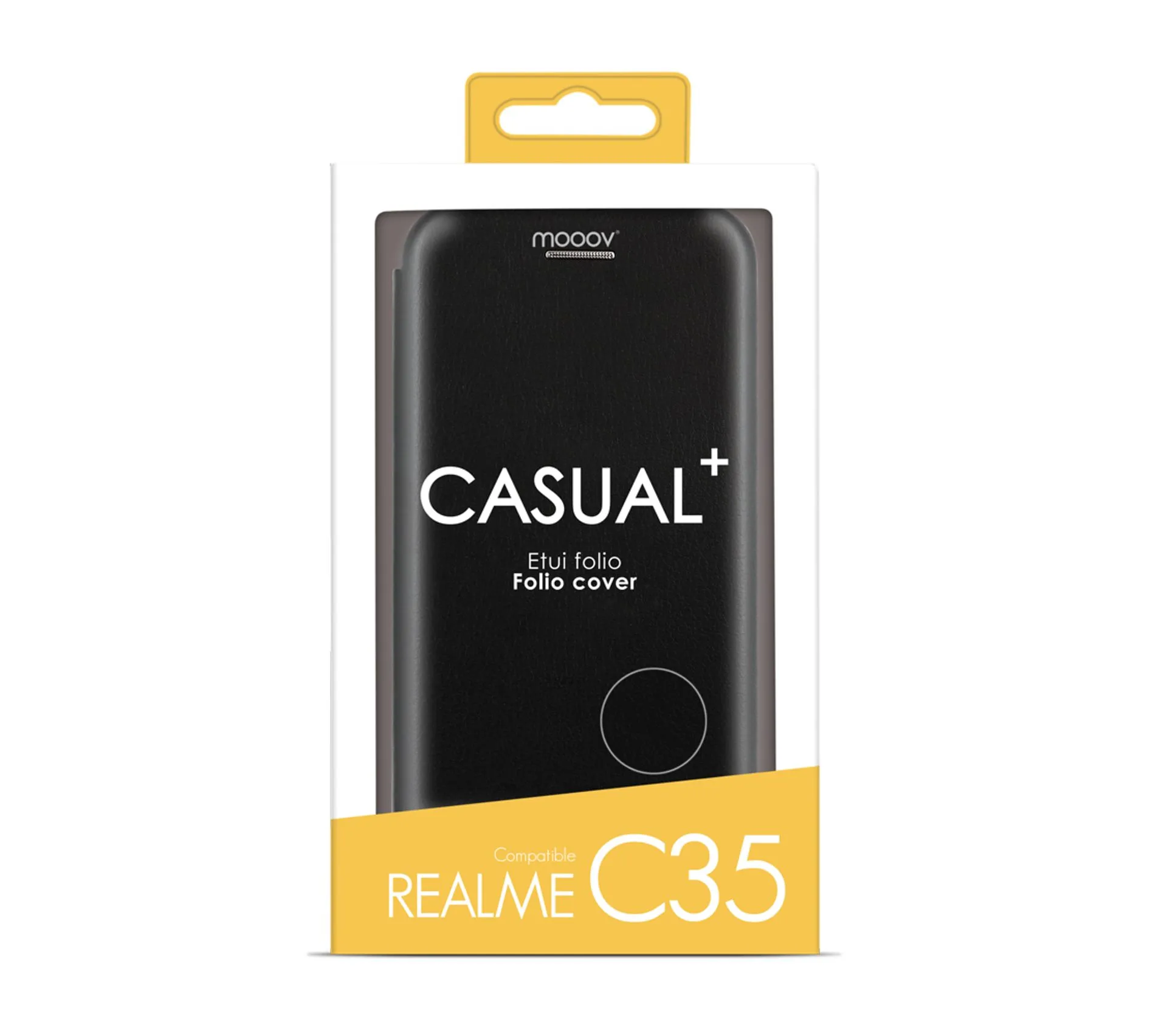 Etui Folio Clam Pour Realme C35 - Noir