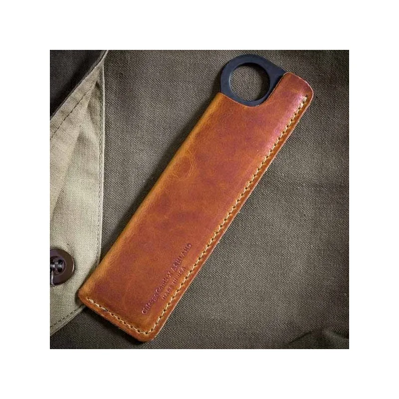 Etui peigne TAN Leather made in USA