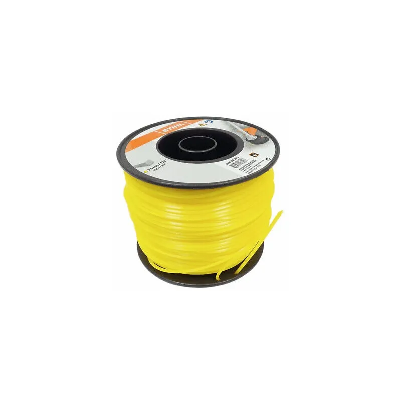 FIL NYLON CARRÉ JAUNE Ø3 MM - ROULEAU 162 M - STIHL