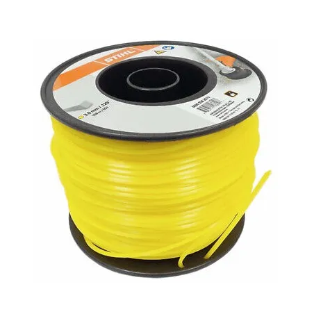 FIL NYLON CARRÉ JAUNE Ø3 MM - ROULEAU 162 M - STIHL