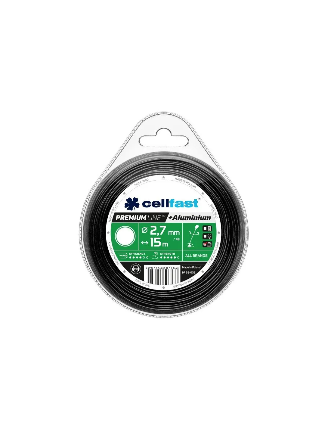 Fils de coupe pour débroussailleuse PREMIUM – rond Ø 2,7 mm 15 m