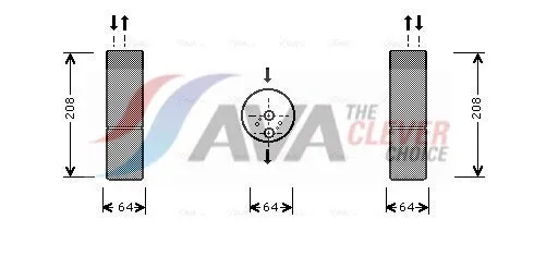 Filtre déshydratant, climatisation AVA COOLING MSD053 