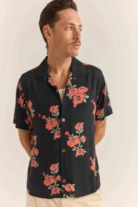 Floral Ss Chemise Homme