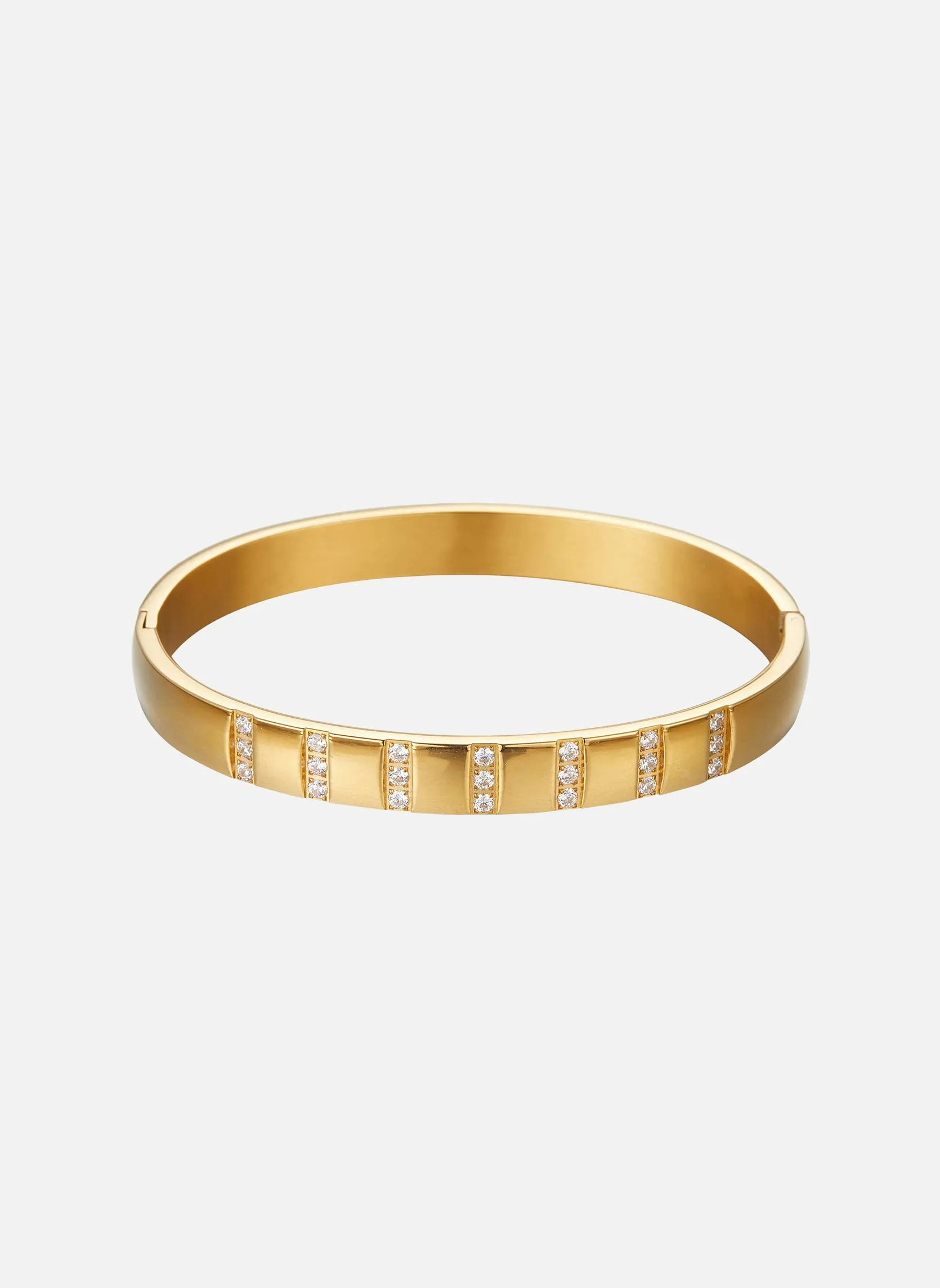 HIPANEMA  Bracelet ajustable jonc acier mindy 03 - Doré