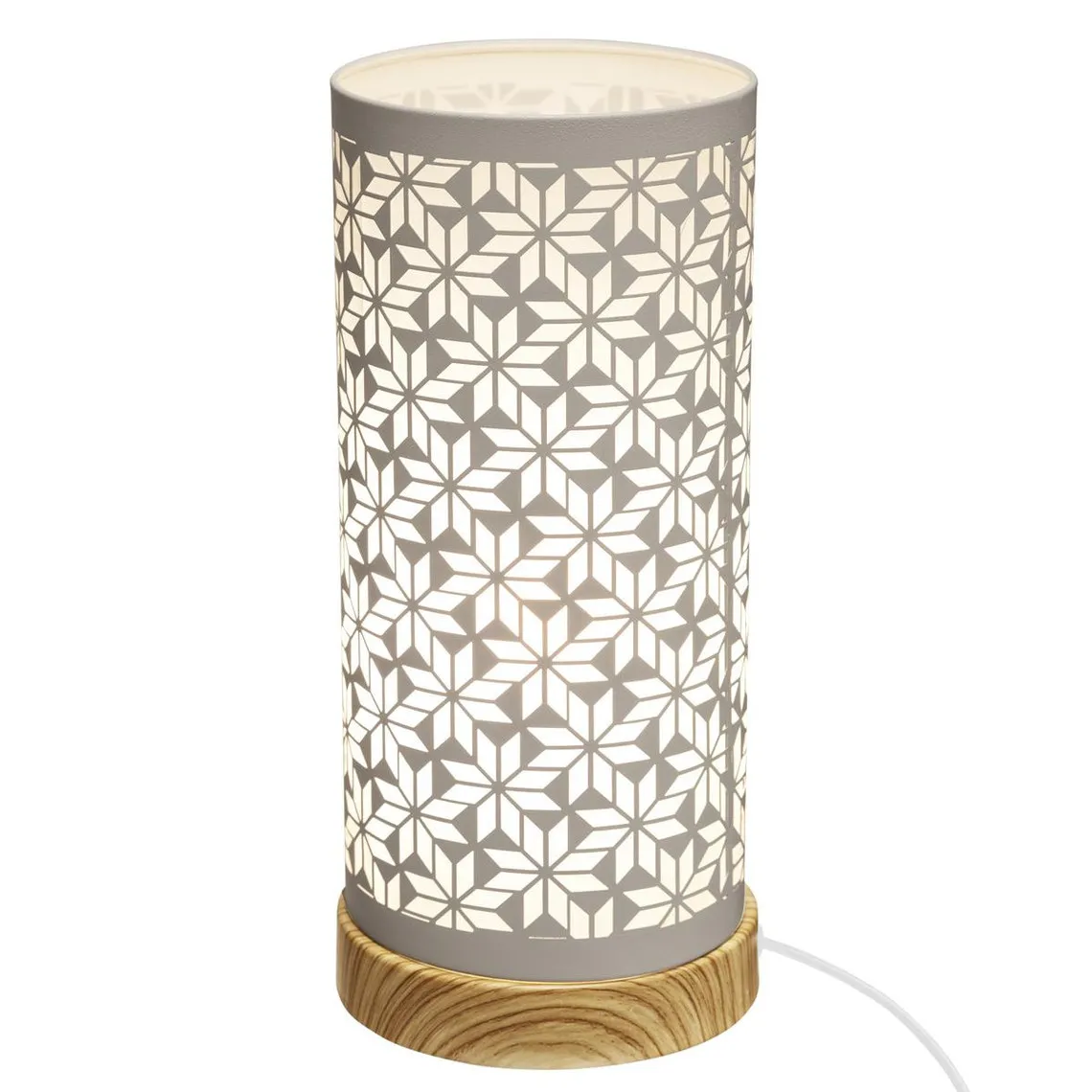 Lampe cylindre touch losange | 3 Suisses