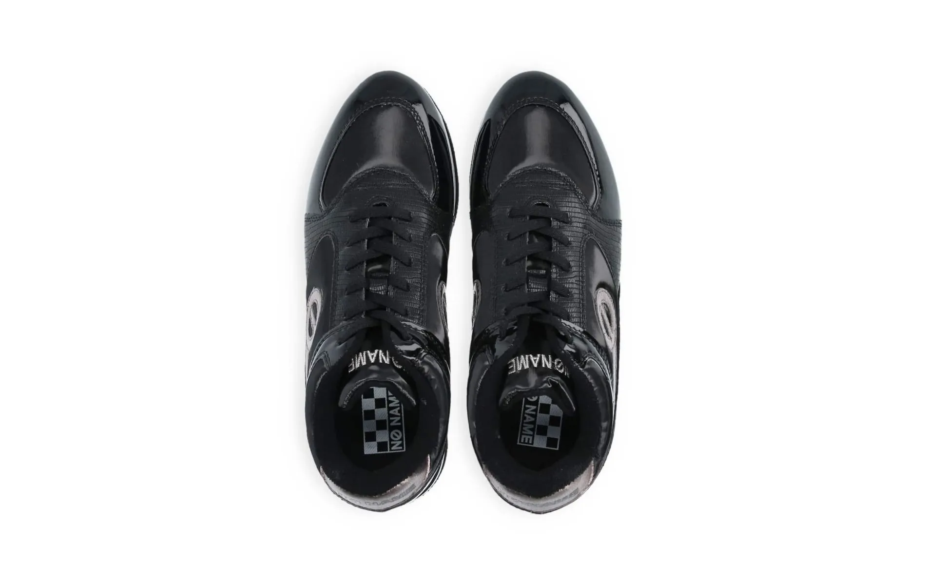 No name tennis parko jogger patent black noir