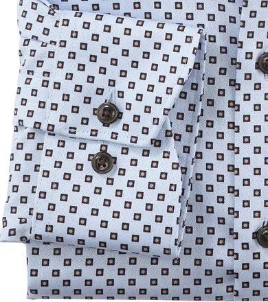 OLYMP Chemise Luxor Impression Bleu Clair 130444-28 commande