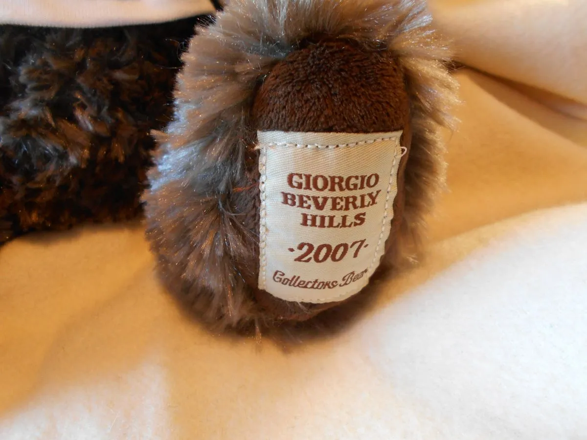 OURS GIORGIO BEVERLY HILLS MARRON 2007 COLLECTORS BEAR