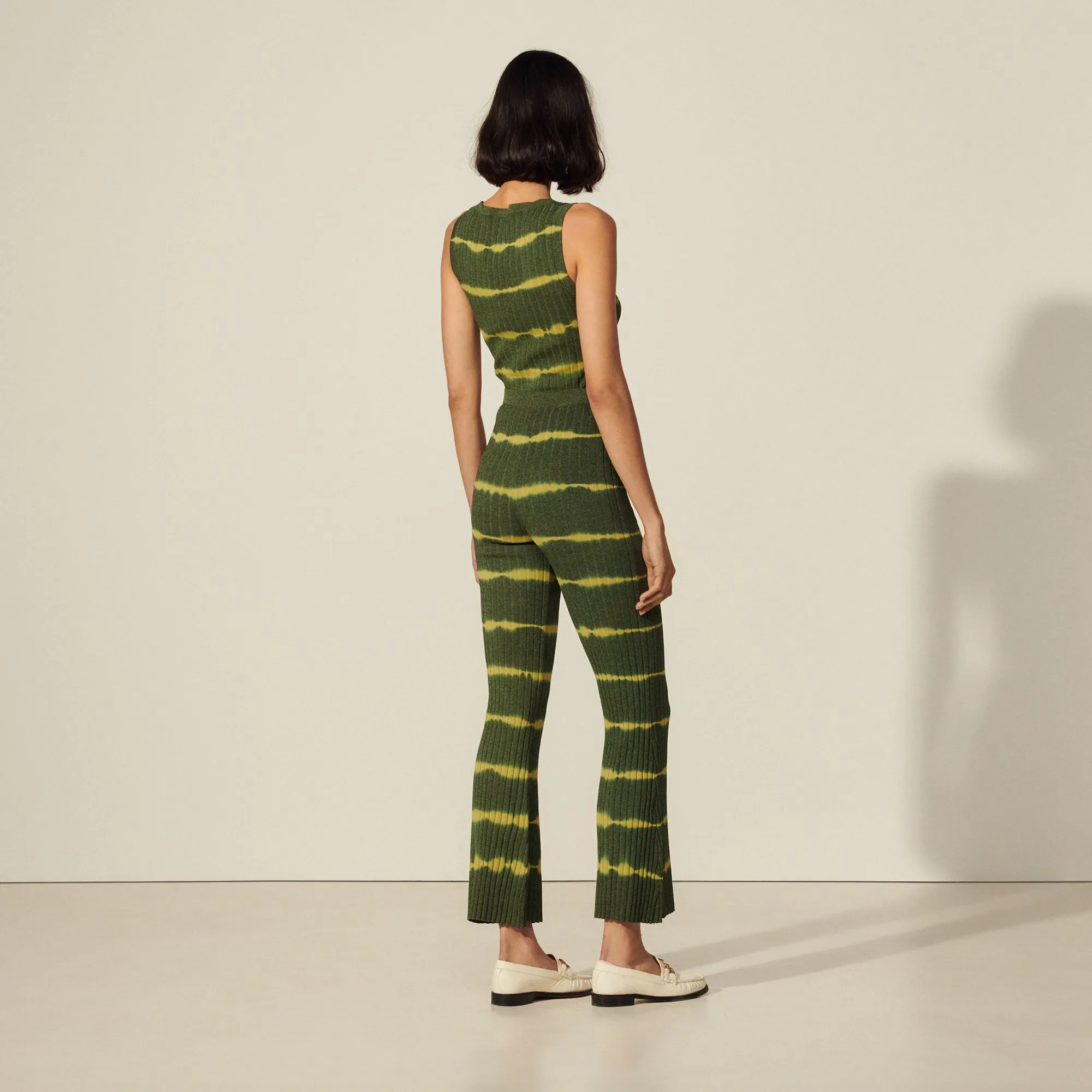 Pantalon tie and dye en maille