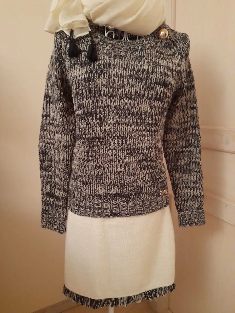 Pull fils dorés 