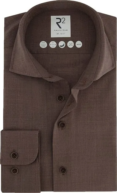 R2 Chemise Laine Marron 122.WSP.008-041 commander en ligne | 