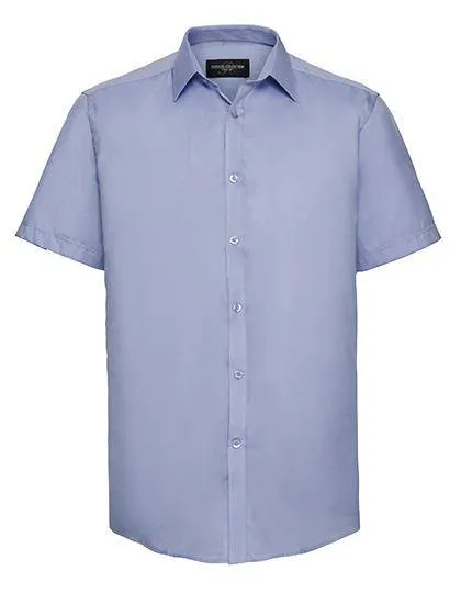 Russell Collection R-963M-0 Chemise à Chevrons Cintréé Manches Courtes Homme