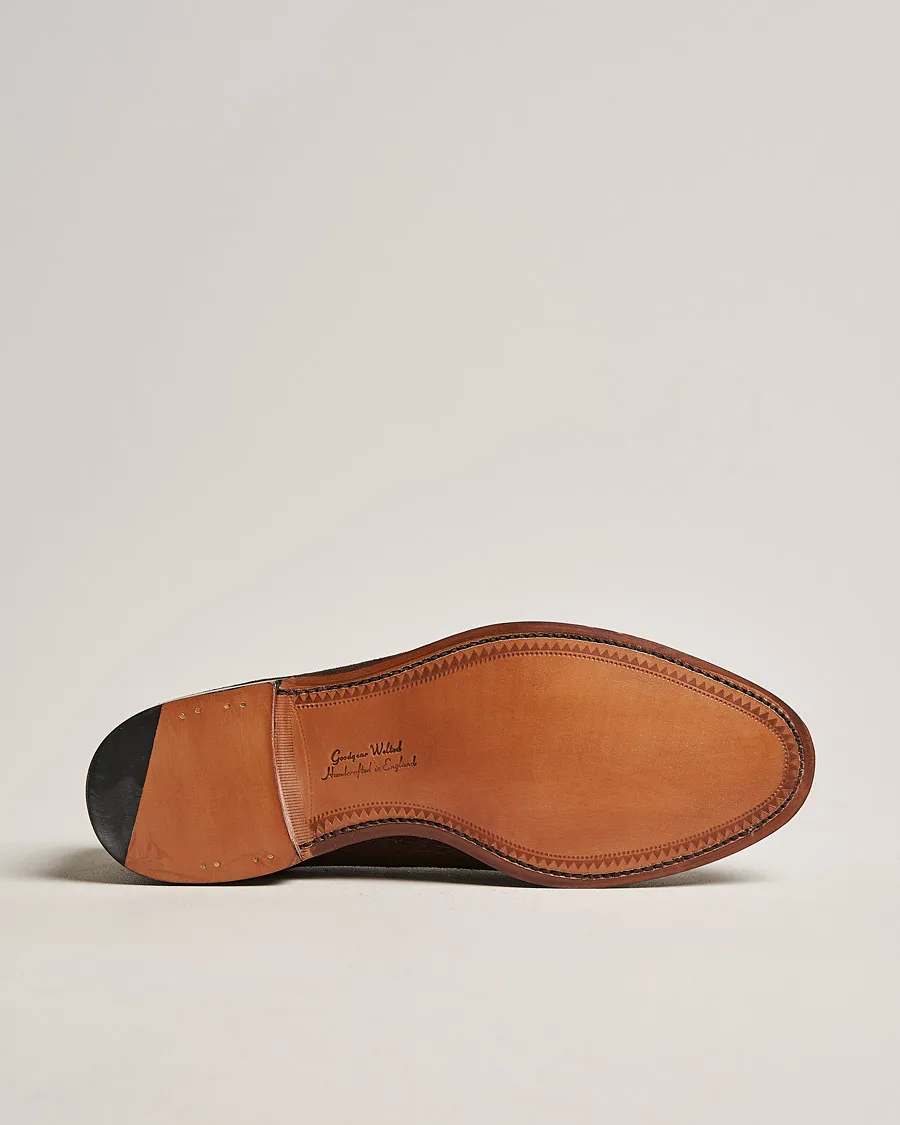 Russell Tassel Loafer Chocolate Brown Suede