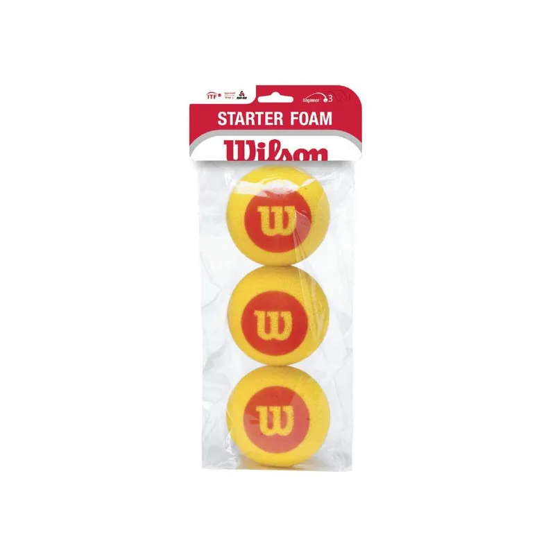 Sachet de 3 balles Wilson starter Foam