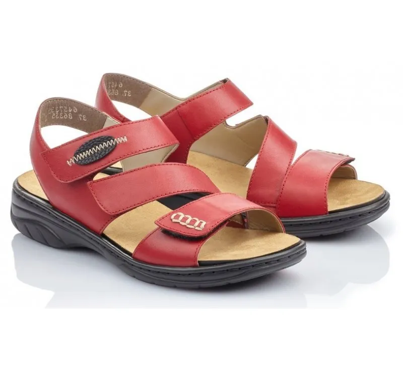 Sandales  Rieker IROS Rouge 64573-33 