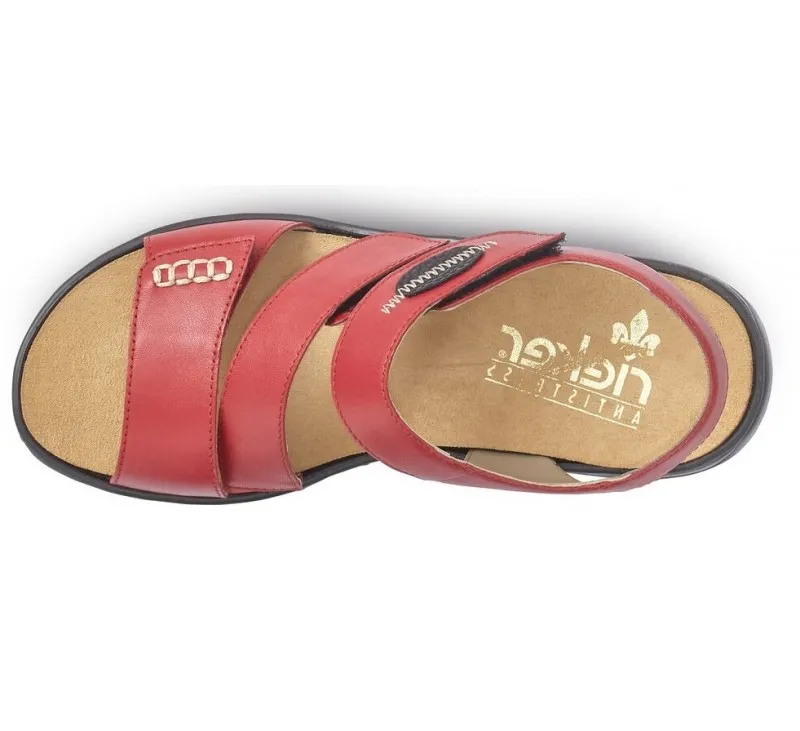 Sandales  Rieker IROS Rouge 64573-33 