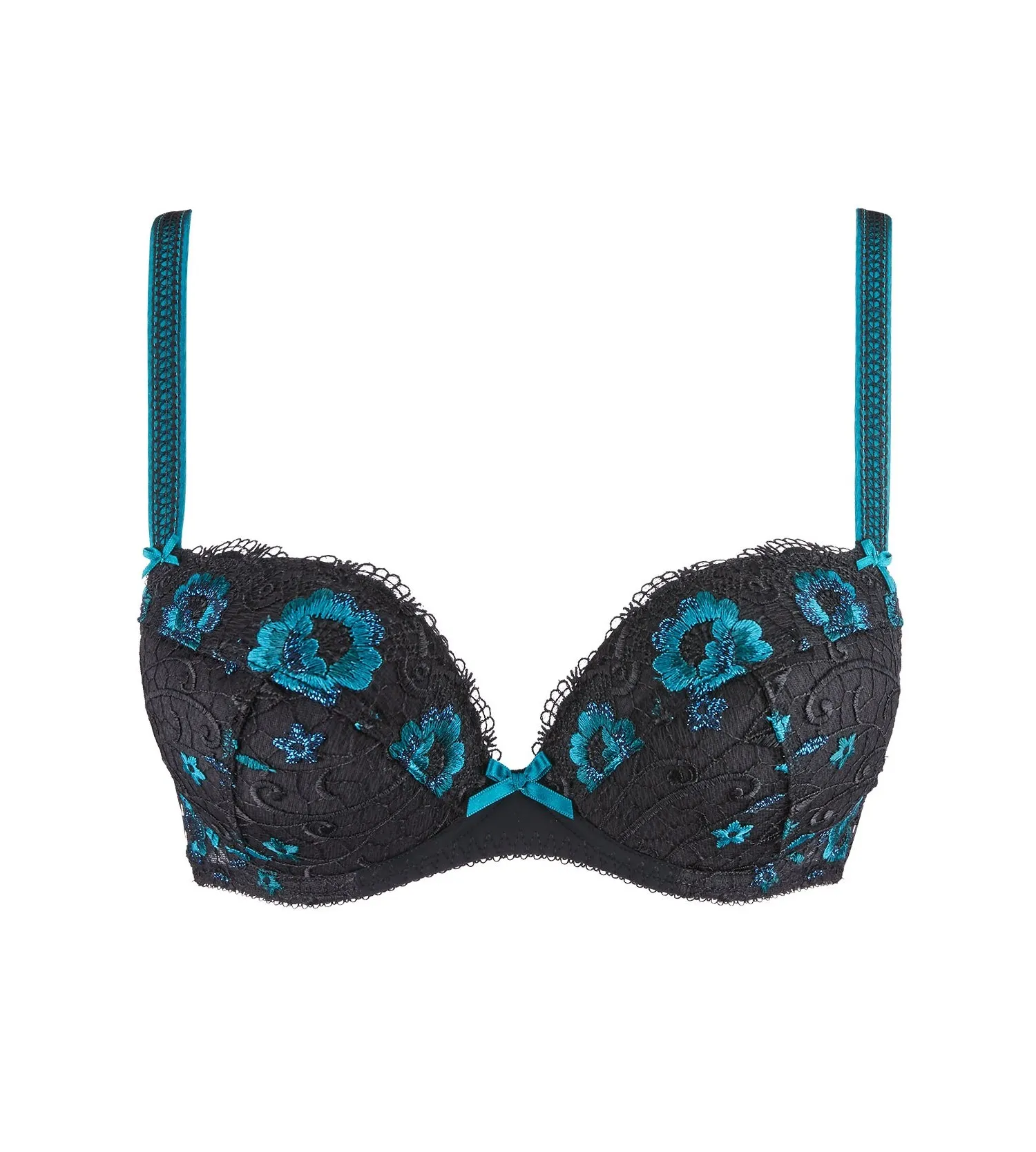 Soutien-gorge push-up plunge Lapis Lazuli AUBADE | Lingerie Sipp