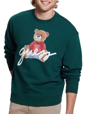 Sudadera GUESS Max Logo Bear Verde Unisex