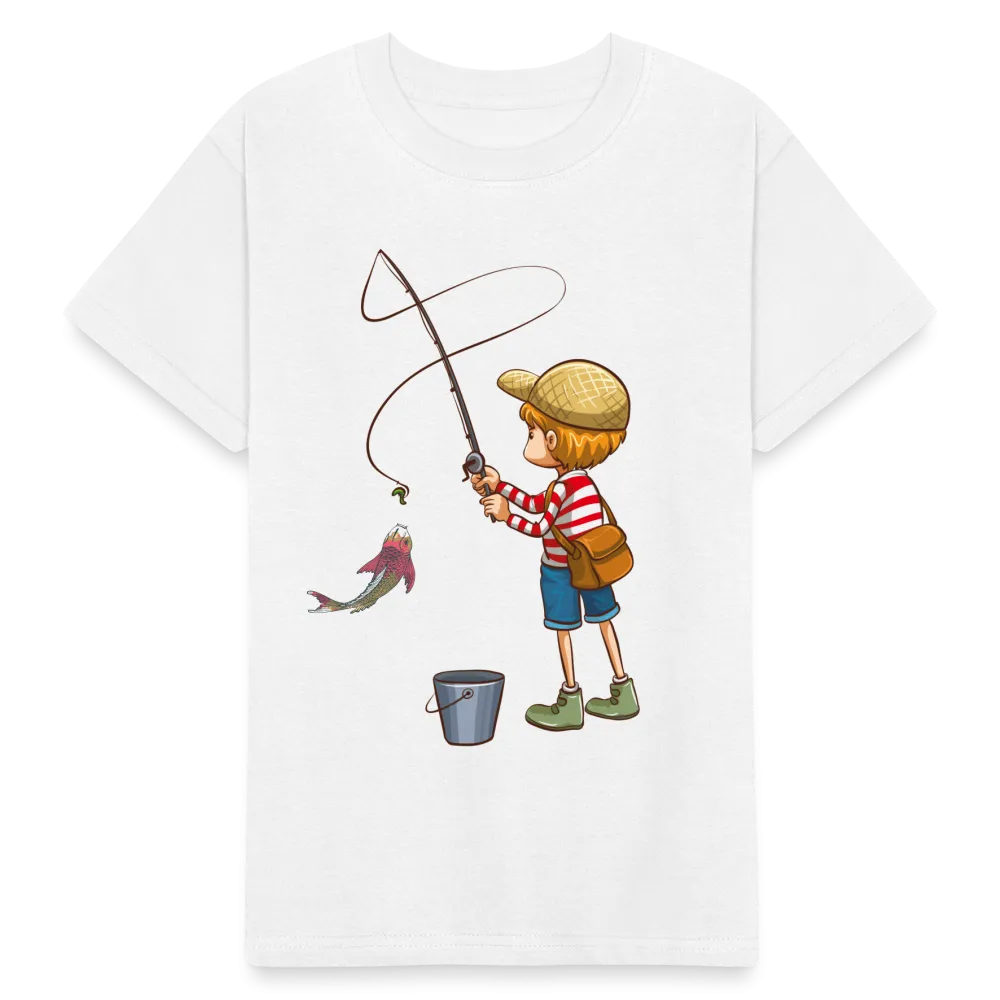 T-shirts Russell Enfant Garon à la pêche
