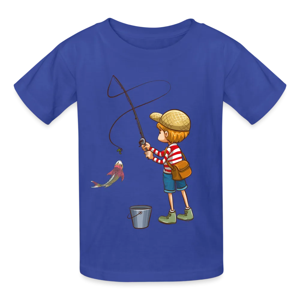 T-shirts Russell Enfant Garon à la pêche