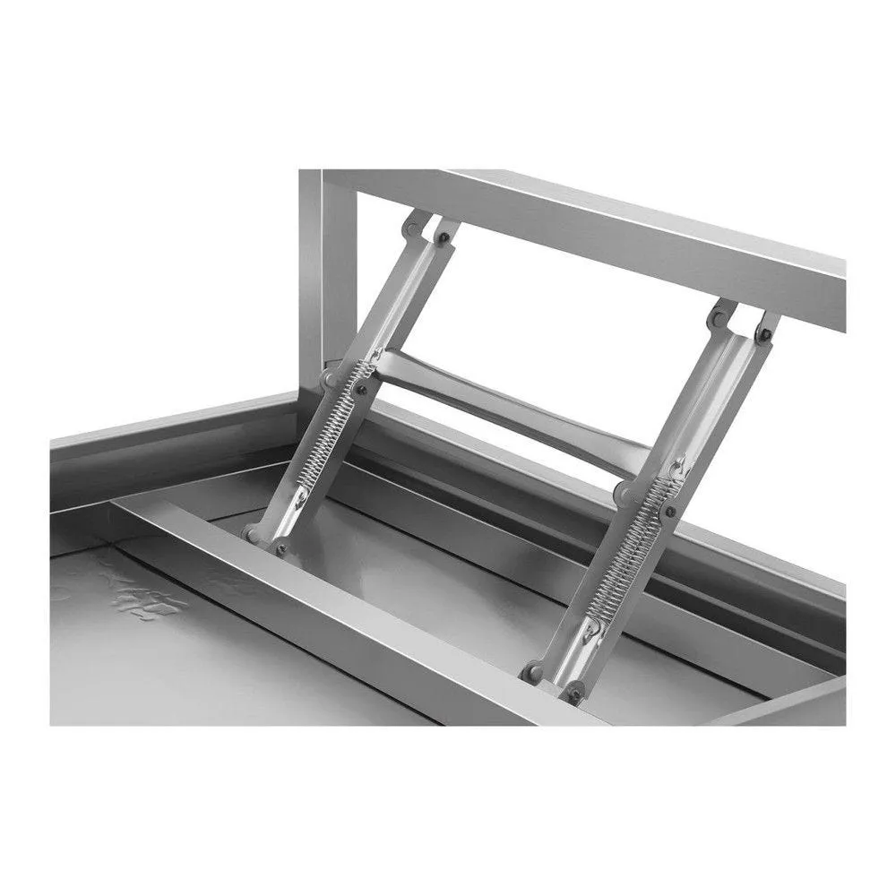 Table de travail cuisine professionnelle acier inox pliable 120x60cm
