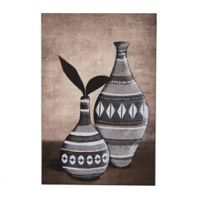Toile pots ethnique 80x120cm
