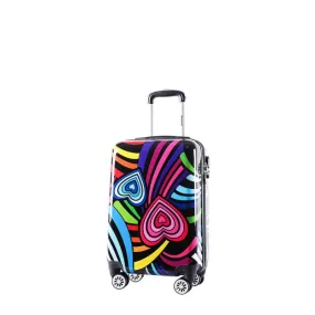Valise cabine rigide Madisson 96820S 55 cm Funky hearts