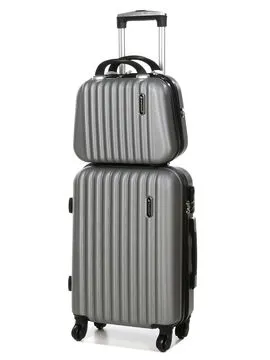 Valise Madisson Jakarta 4  55 cm et vanity Gris  32402/2Si  