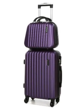 Valise Madisson Jakarta 4  55 cm et vanity Violet  32402/2Pu  