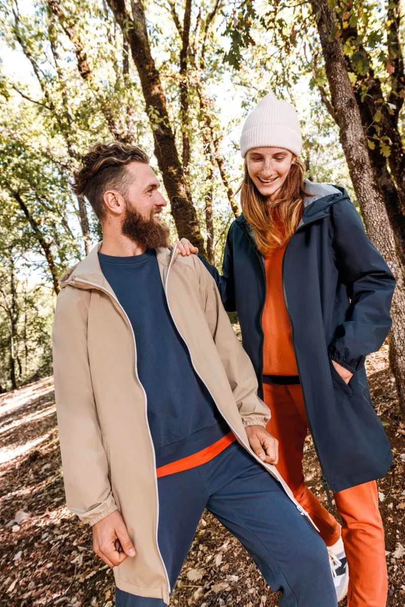 Veste imperméable recyclée unisexe personnalisable